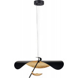 Lampa wisząca designerska Enigma LED 40cm czarno-złota Step Into Design Lampa wisząca designerska Enigma LED 40cm czarno-złota Step Into Design