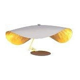 Lampa wisząca designerska Enigma LED 60cm biało-złota Step Into Design Lampa wisząca designerska Enigma LED 60cm biało-złota Step Into Design