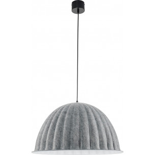 Lampa wisząca designerska filcowa Felt 55cm szara Step Into Design