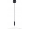 Lampa wisząca z płaskim kloszem Hank LED 3000K 35cm biało-czarna Step Into Design