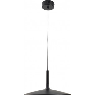 Lampa wisząca z płaskim kloszem Hank LED 3000K 35cm czarna Step Into Design