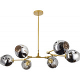 Lampa sufitowa szklana designerska Modern Orchid IX 150cm szaro-złota Step Into Design