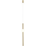 Lampa wisząca tuba glamour O-line LED 3cm H93cm mosiężna Step Into Design