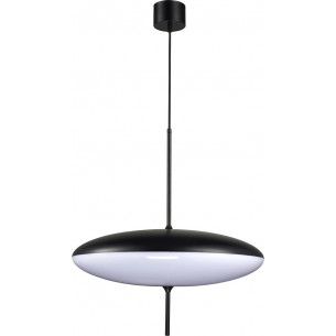 Lampa wisząca japandi Piatto 50cm czarno-biała Step Into Design