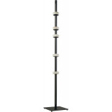Lampa podłogowa z marmurowymi elementami Ringo LED 182cm czarna Step Into Design Lampa podłogowa z marmurowymi elementami Ringo LED 182cm czarna Step Into Design