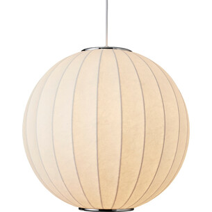 Lampa wisząca kula japandi Silk 40cm biała Step Into Design 2
