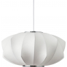 Lampa wisząca japandi Silk V-shape 45cm biała Step Into Design