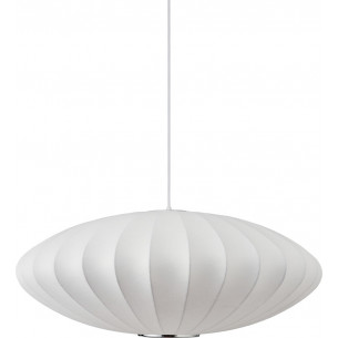 Lampa wisząca japandi Silk Flat 50cm biała Step Into Design