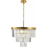 Lampa wisząca kryształowa glamour Splendore 50cm przezroczysty / złoty Step Into Design