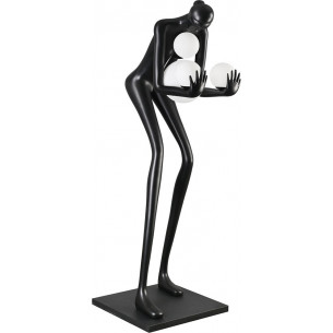 Lampa podłogowa designerska Woman II 190cm czarno-biała Step Into Design