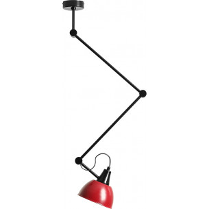 Lampa sufitowa regulowana Aida Gloss czerwono-czarna Aldex