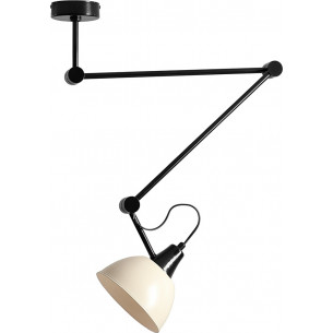 Lampa sufitowa regulowana Aida Gloss kremowo-czarna Aldex