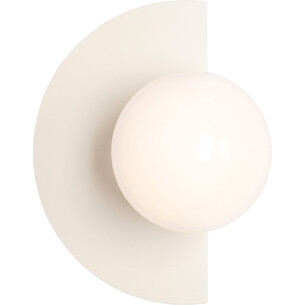 Kinkiet dekoracyjny szklana kula Loop biały / kremowy Aldex 2