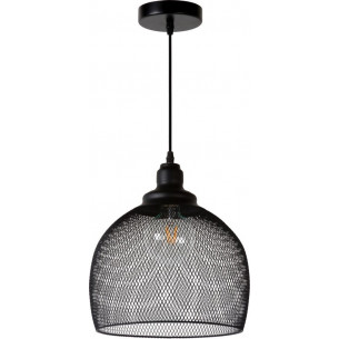 Lampa wisząca ażurowa Mesh 28cm czarna Lucide