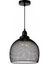 Lampa wisząca ażurowa Mesh 28cm czarna Lucide