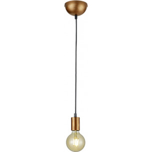 Lampa wisząca "żarówka" Cord 12cm postarzana miedź Trio