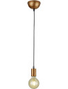 Lampa wisząca "żarówka" Cord 12cm postarzana miedź Trio
