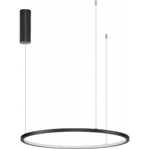 Lampa wisząca nowoczesna okrągła Cirkel LED 60cm czarna