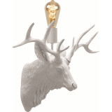Kinkiet dekoracyjny "jeleń" Caribou biały Lucide