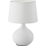 [OUTLET] Lampa stołowa ceramiczna z abażurem Martin biała Reality