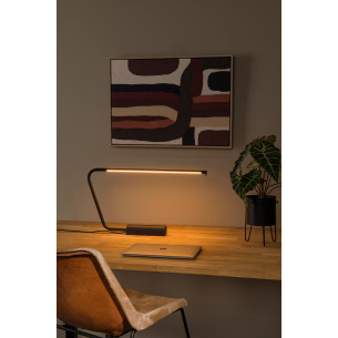 Madison LED black modern desk lamp with dimmer Lucide