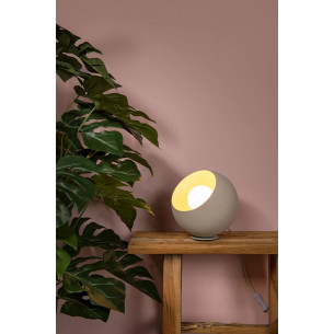 Doredos 20cm cream bedside table ball lamp Lucide