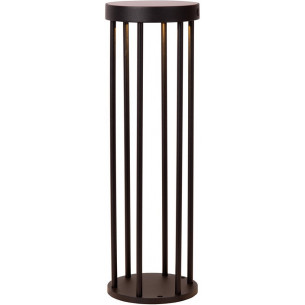 Jackson LED black solar garden post with dusk sensor Lucide