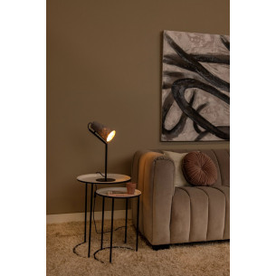 Bensen grey table lamp with felt shade Lucide