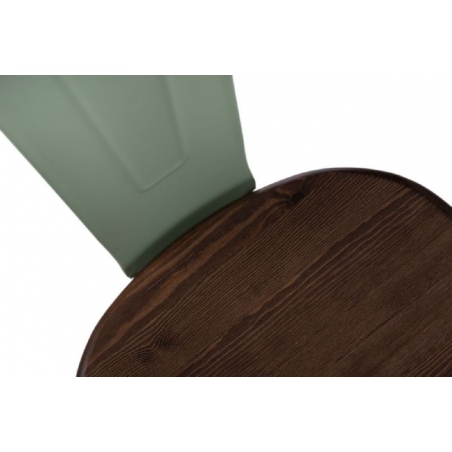 Paris Wood walnut&amp;green metal chair D2.Design