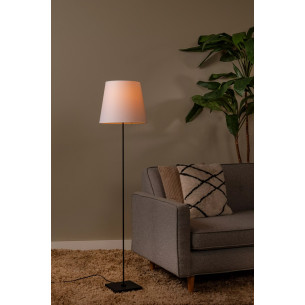 Pendio 150cm white and black floor lamp with adjustable lampshade Lucide