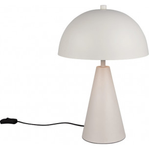 Lampa stołowa "grzybek" na stożkowej podstawie Alfie 30cm H43cm szara Trio