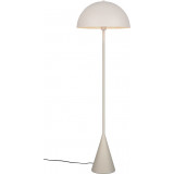 Alfie 130cm grey floor lamp on conical base Trio