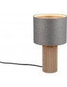 Canio16cm H28cm grey paper table lamp on bamboo base Trio