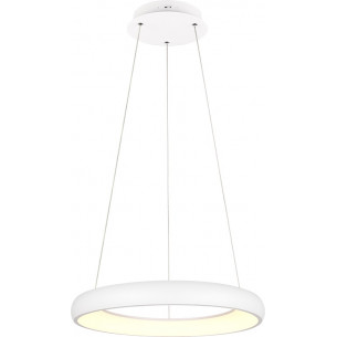 Lampa wisząca okrągła z regulacją barwy światła Cardona LED 62cm biały mat Trio