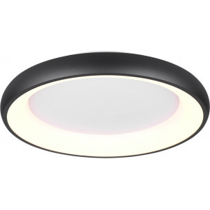 Cardona LED 62cm matte black modern plafond with light colour control Trio