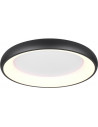 Cardona LED 62cm matte black modern plafond with light colour control Trio