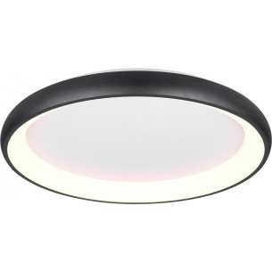 Cardona LED 75cm matte black modern plafond with light colour control Trio