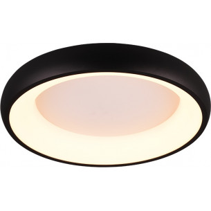 Cardona LED 46cm matte black modern plafond with light colour control Trio