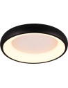 Cardona LED 46cm matte black modern plafond with light colour control Trio