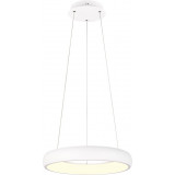 Cardona LED 46cm white matt round pendant lamp with light colour control Trio