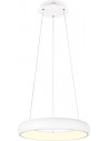 Cardona LED 46cm white matt round pendant lamp with light colour control Trio