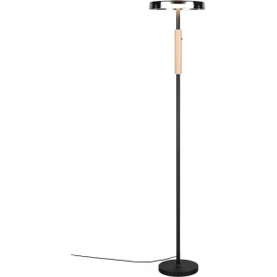 Lampa podłogowa nowoczesna ze ściemniaczem Celeste LED 160cm chrom / czarny Trio