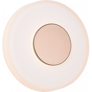 Celeste LED 22cm white round glass wall lamp Trio