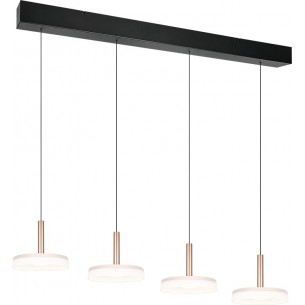 Celeste LED IV 115cm white&amp;black modern strip pendant lamp Trio