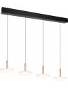 Celeste LED IV 115cm white&amp;black modern strip pendant lamp Trio