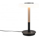 Celeste LED white&amp;black modern table lamp with dimmer Trio