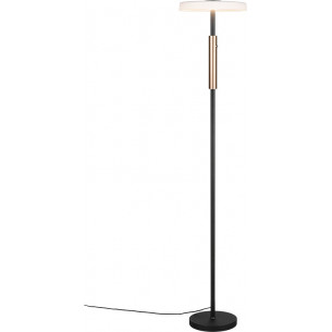 Lampa podłogowa nowoczesna ze ściemniaczem Celeste LED 160cm biały / czarny Trio