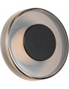 Celeste LED 22cm chrome&amp;black round glass wall lamp Trio