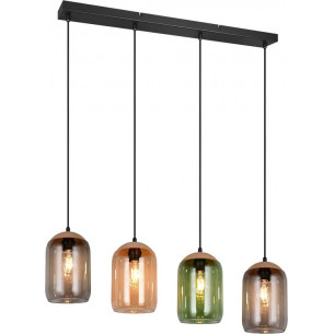 Cork 90cm multicolour strip 4 point glass lamp Trio