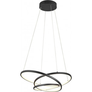 Darvin LED 64cm black modern pendant lamp with light colour adjustment Trio